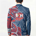 Sydney Roosters Blazer Polynesian Tribal Tattoo Pacific Sport Art