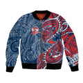 Sydney Roosters Bomber Jacket Polynesian Tribal Tattoo Pacific Sport Art