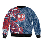 Sydney Roosters Bomber Jacket Polynesian Tribal Tattoo Pacific Sport Art