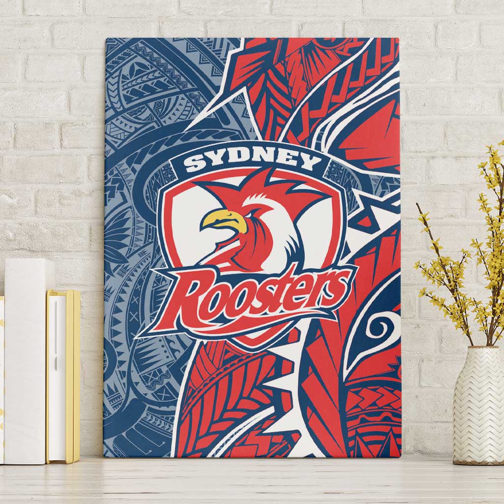 Sydney Roosters Canvas Wall Art Polynesian Tribal Tattoo Pacific Sport Art