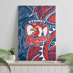Sydney Roosters Canvas Wall Art Polynesian Tribal Tattoo Pacific Sport Art