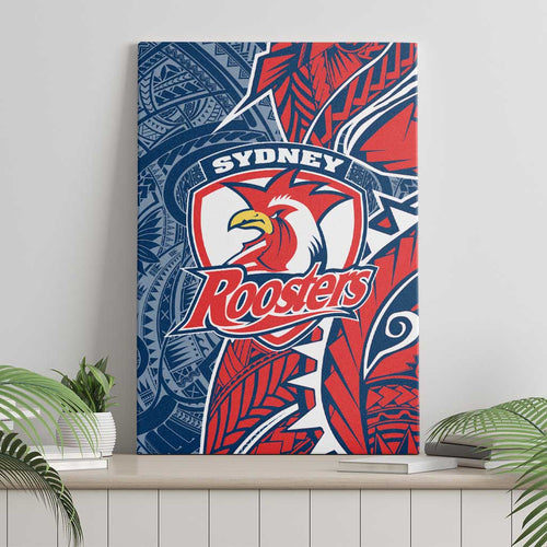 Sydney Roosters Canvas Wall Art Polynesian Tribal Tattoo Pacific Sport Art