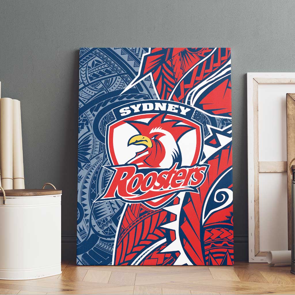 Sydney Roosters Canvas Wall Art Polynesian Tribal Tattoo Pacific Sport Art
