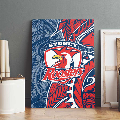 Sydney Roosters Canvas Wall Art Polynesian Tribal Tattoo Pacific Sport Art