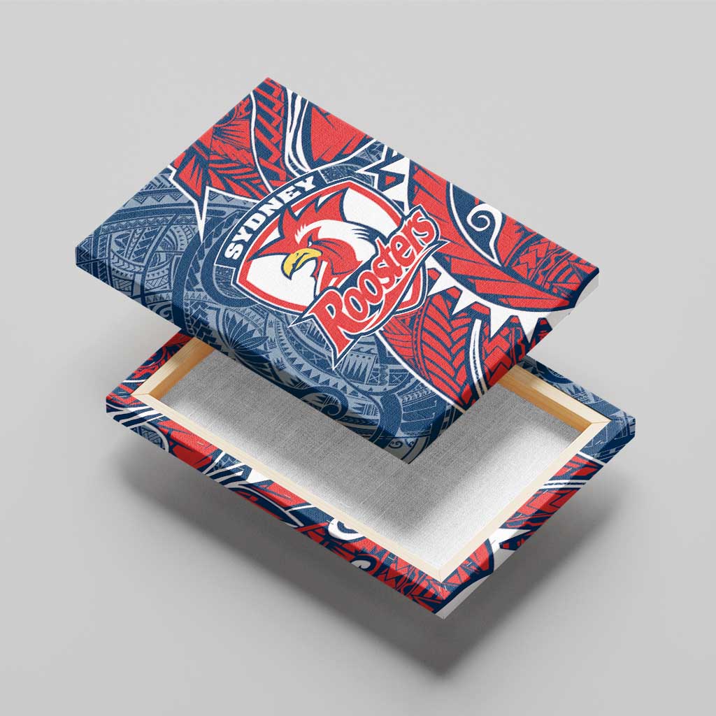 Sydney Roosters Canvas Wall Art Polynesian Tribal Tattoo Pacific Sport Art