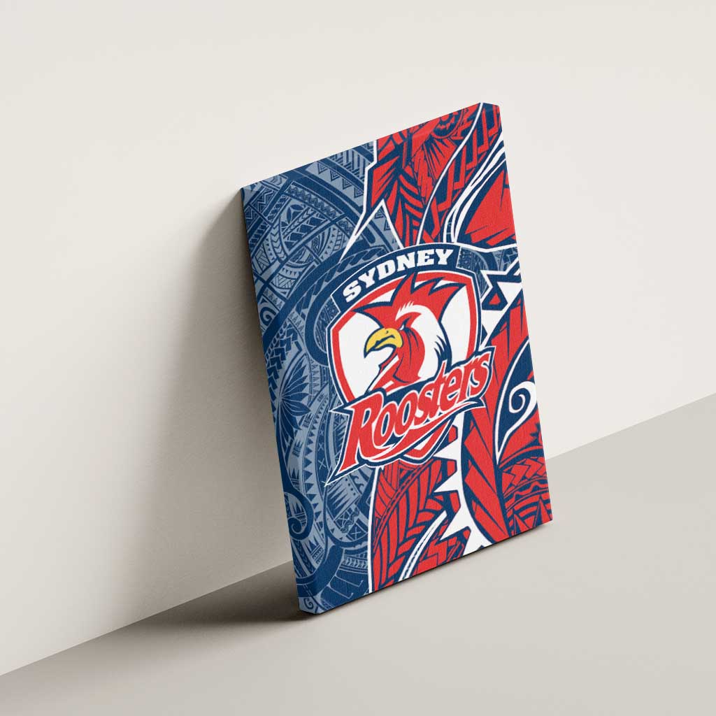 Sydney Roosters Canvas Wall Art Polynesian Tribal Tattoo Pacific Sport Art
