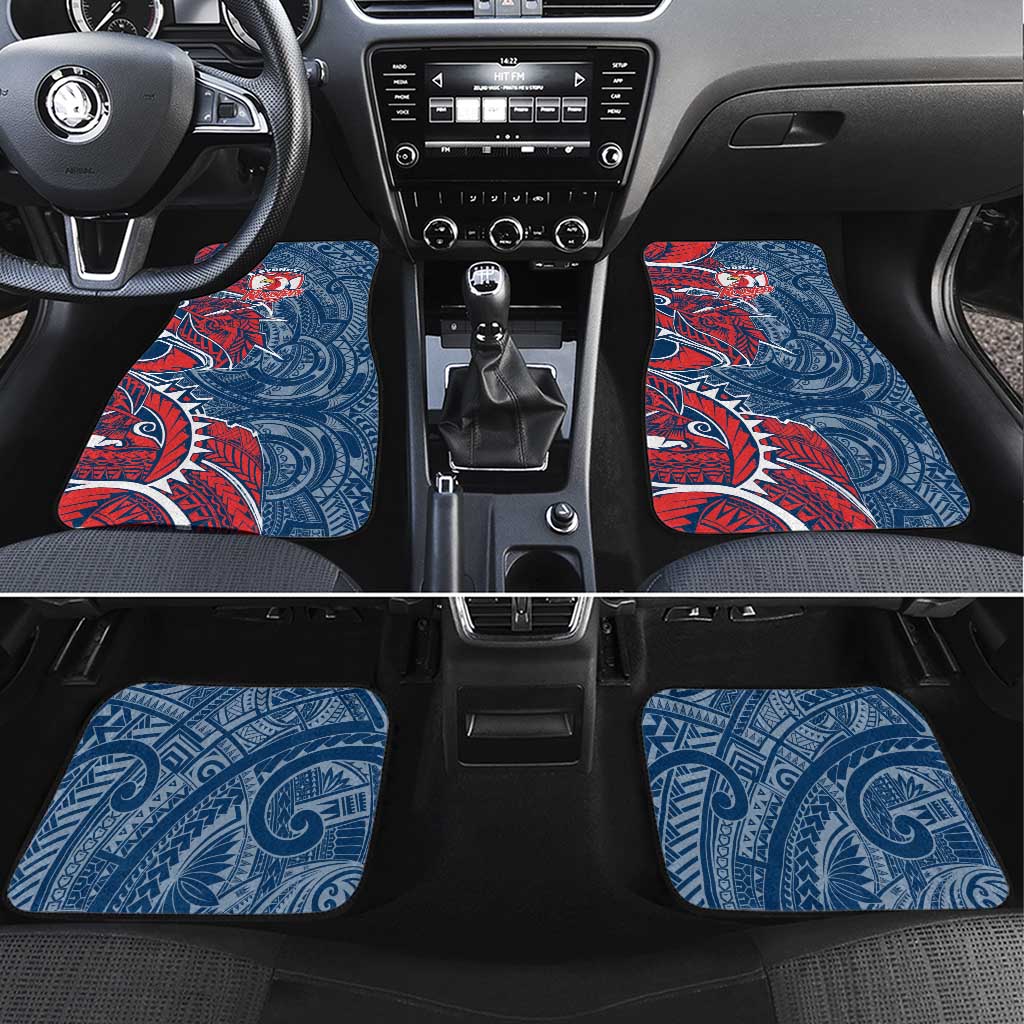 Sydney Roosters Car Mats Polynesian Tribal Tattoo Pacific Sport Art
