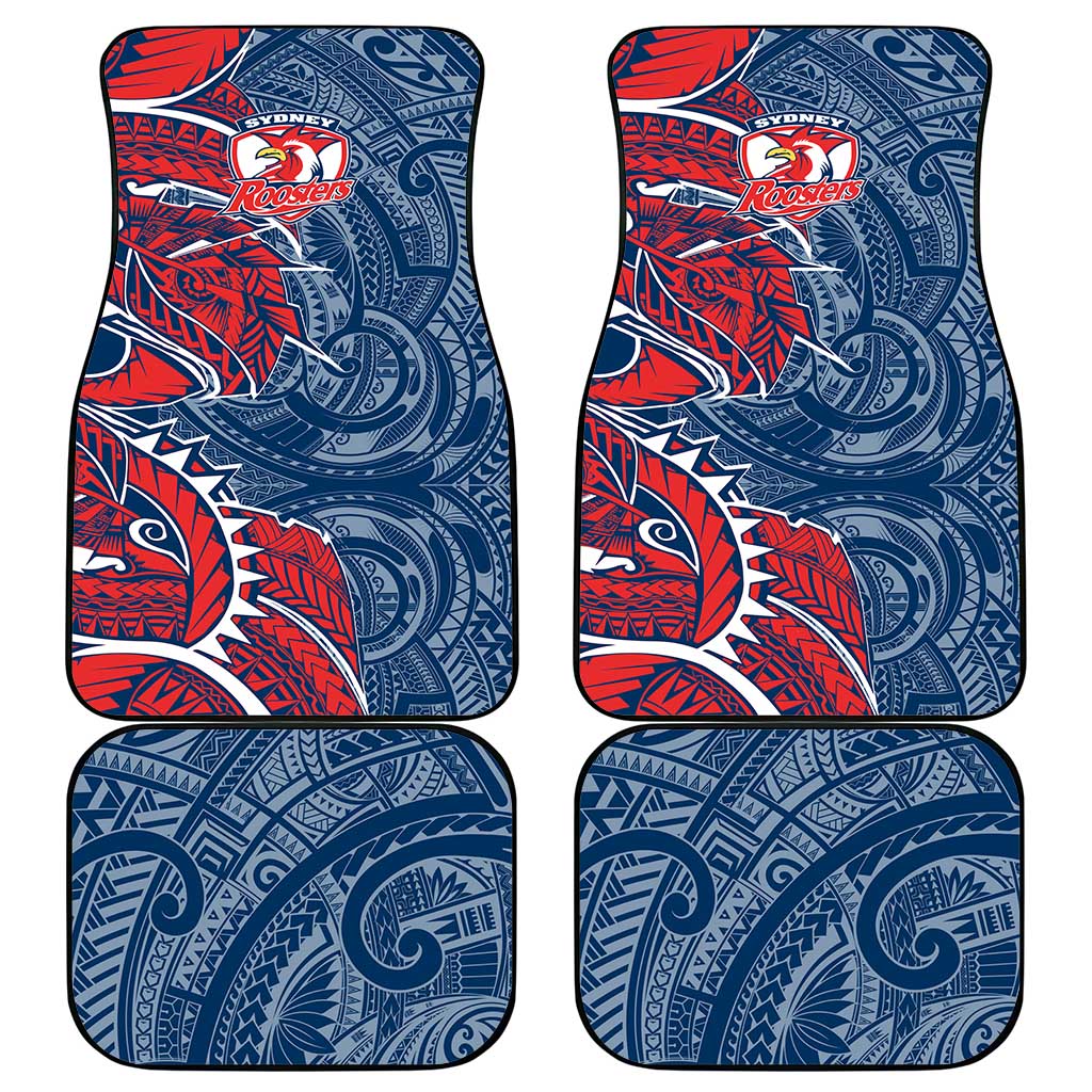 Sydney Roosters Car Mats Polynesian Tribal Tattoo Pacific Sport Art