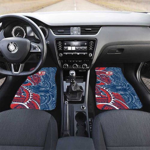 Sydney Roosters Car Mats Polynesian Tribal Tattoo Pacific Sport Art
