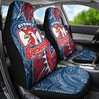 Sydney Roosters Car Seat Cover Polynesian Tribal Tattoo Pacific Sport Art