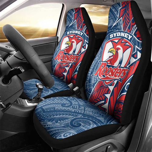 Sydney Roosters Car Seat Cover Polynesian Tribal Tattoo Pacific Sport Art