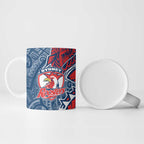 Sydney Roosters Ceramic Mug Polynesian Tribal Tattoo Pacific Sport Art