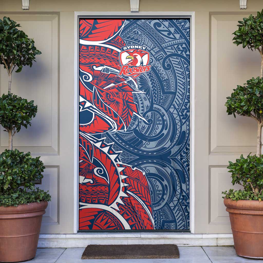 Sydney Roosters Door Cover Polynesian Tribal Tattoo Pacific Sport Art