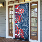 Sydney Roosters Door Cover Polynesian Tribal Tattoo Pacific Sport Art