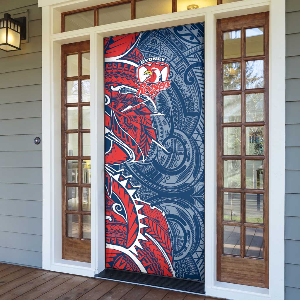 Sydney Roosters Door Cover Polynesian Tribal Tattoo Pacific Sport Art