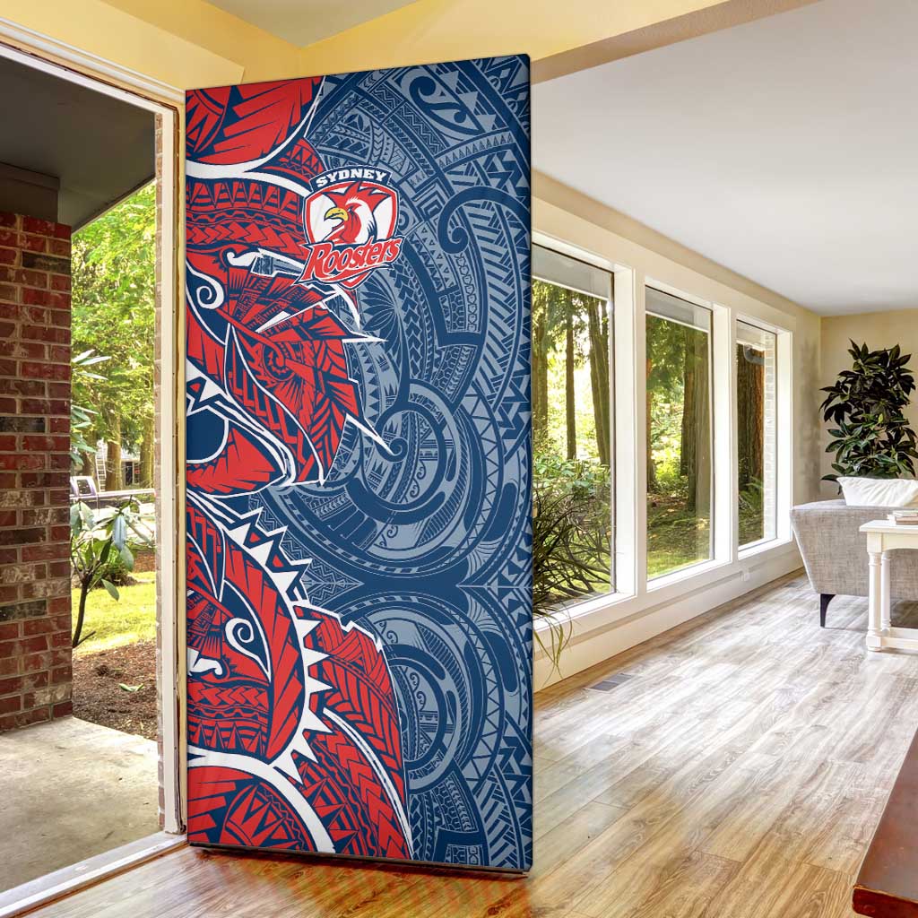 Sydney Roosters Door Cover Polynesian Tribal Tattoo Pacific Sport Art