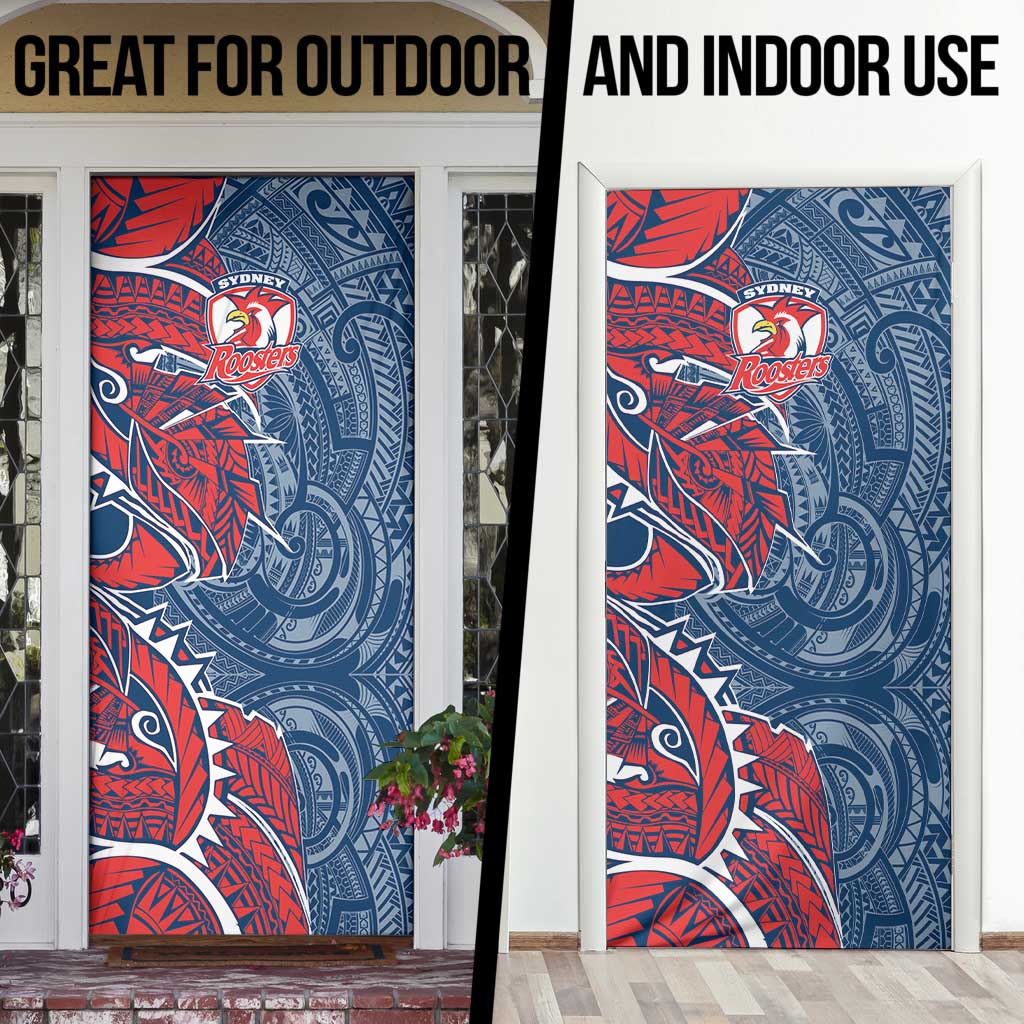 Sydney Roosters Door Cover Polynesian Tribal Tattoo Pacific Sport Art