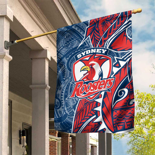 Sydney Roosters Garden Flag Polynesian Tribal Tattoo Pacific Sport Art