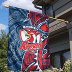 Sydney Roosters Garden Flag Polynesian Tribal Tattoo Pacific Sport Art