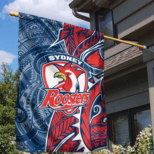 Sydney Roosters Garden Flag Polynesian Tribal Tattoo Pacific Sport Art