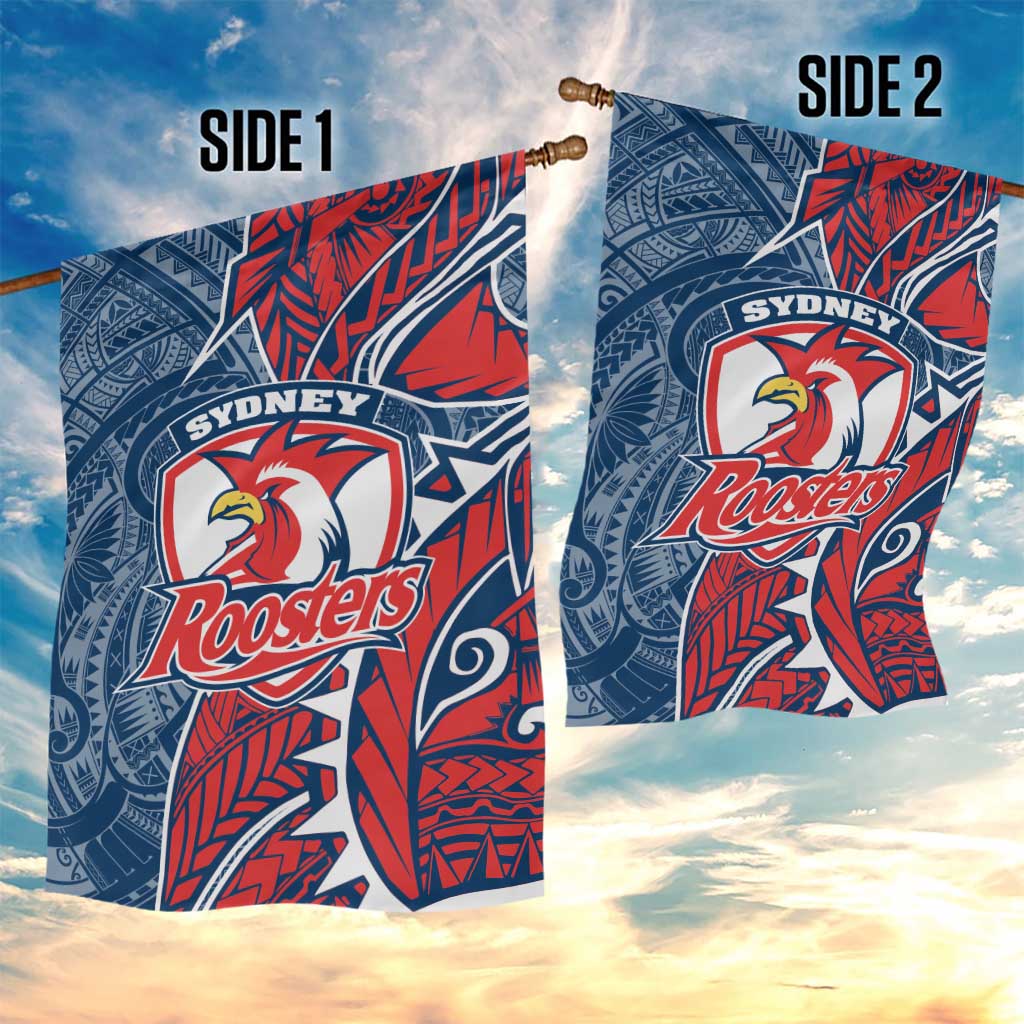 Sydney Roosters Garden Flag Polynesian Tribal Tattoo Pacific Sport Art