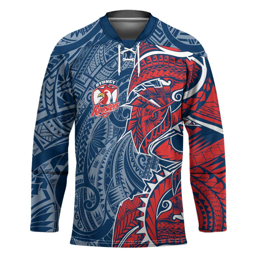Sydney Roosters Hockey Jersey Polynesian Tribal Tattoo Pacific Sport Art
