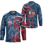 Sydney Roosters Hockey Jersey Polynesian Tribal Tattoo Pacific Sport Art