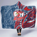 Sydney Roosters Hooded Blanket Polynesian Tribal Tattoo Pacific Sport Art