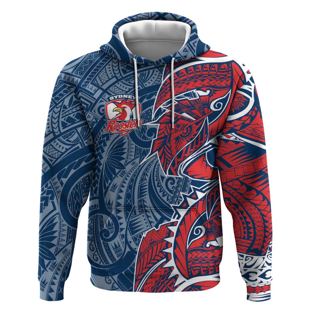 Sydney Roosters Hoodie Polynesian Tribal Tattoo Pacific Sport Art