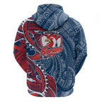Sydney Roosters Hoodie Polynesian Tribal Tattoo Pacific Sport Art