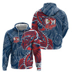 Sydney Roosters Hoodie Polynesian Tribal Tattoo Pacific Sport Art
