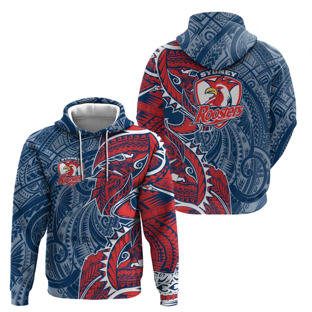 Sydney Roosters Hoodie Polynesian Tribal Tattoo Pacific Sport Art