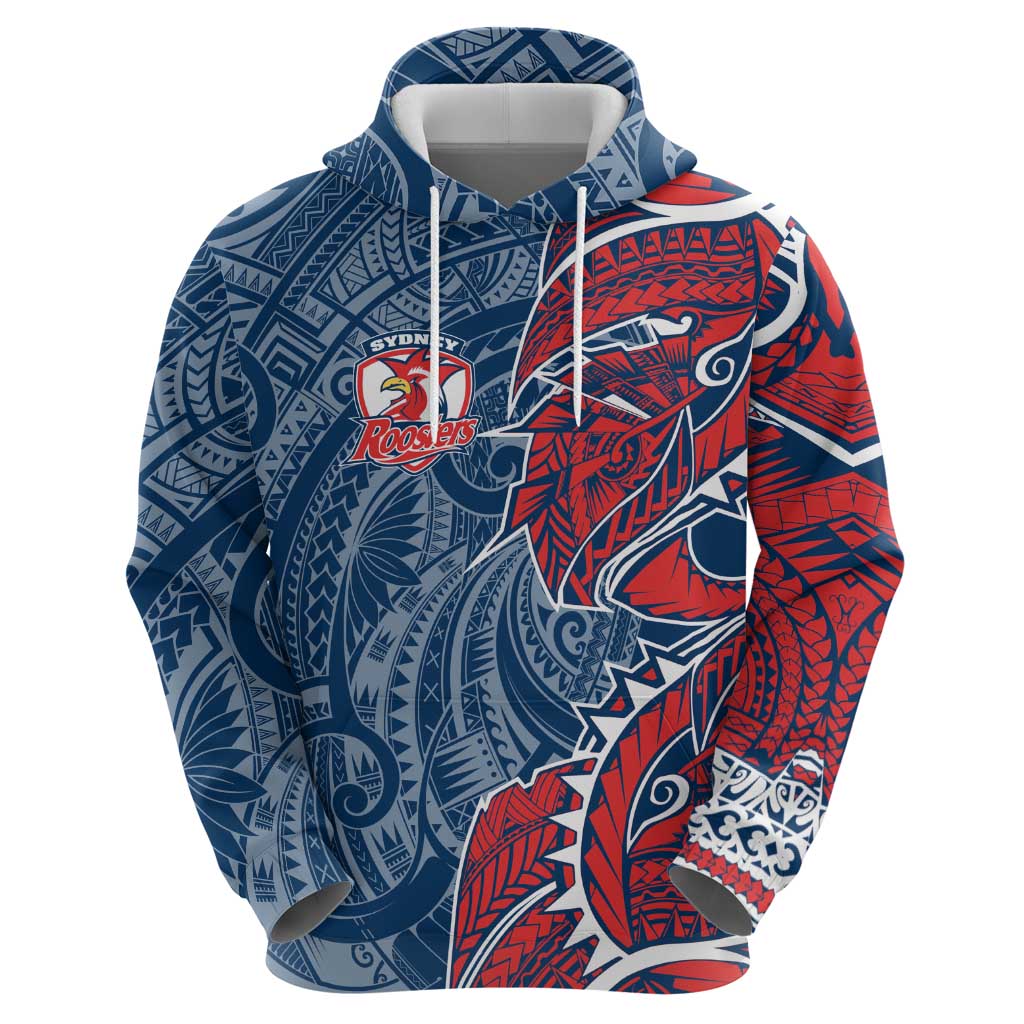 Sydney Roosters Hoodie Polynesian Tribal Tattoo Pacific Sport Art