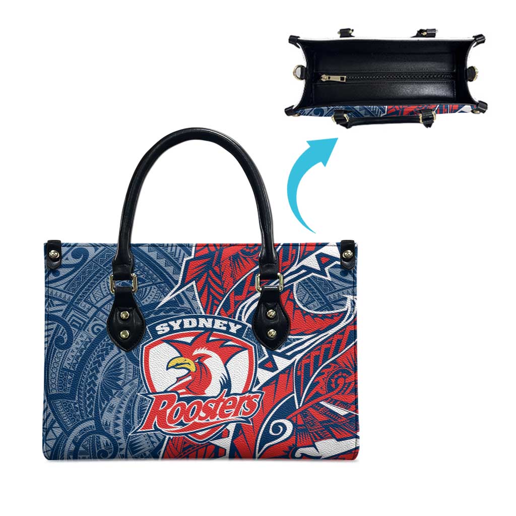 Sydney Roosters Leather Bag Polynesian Tribal Tattoo Pacific Sport Art