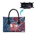 Sydney Roosters Leather Bag Polynesian Tribal Tattoo Pacific Sport Art