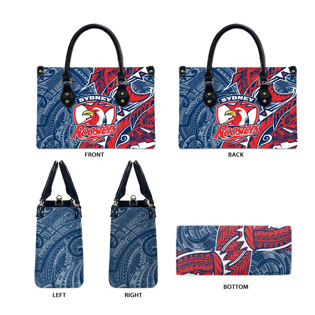 Sydney Roosters Leather Bag Polynesian Tribal Tattoo Pacific Sport Art