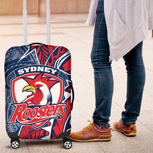 Sydney Roosters Luggage Cover Polynesian Tribal Tattoo Pacific Sport Art