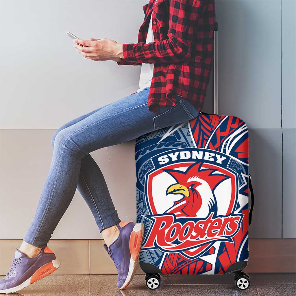 Sydney Roosters Luggage Cover Polynesian Tribal Tattoo Pacific Sport Art