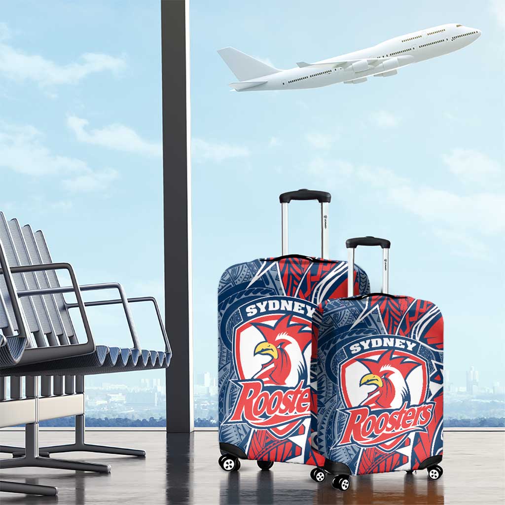 Sydney Roosters Luggage Cover Polynesian Tribal Tattoo Pacific Sport Art