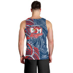 Sydney Roosters Men Tank Top Polynesian Tribal Tattoo Pacific Sport Art