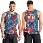 Sydney Roosters Men Tank Top Polynesian Tribal Tattoo Pacific Sport Art