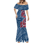 Sydney Roosters Mermaid Dress Polynesian Tribal Tattoo Pacific Sport Art