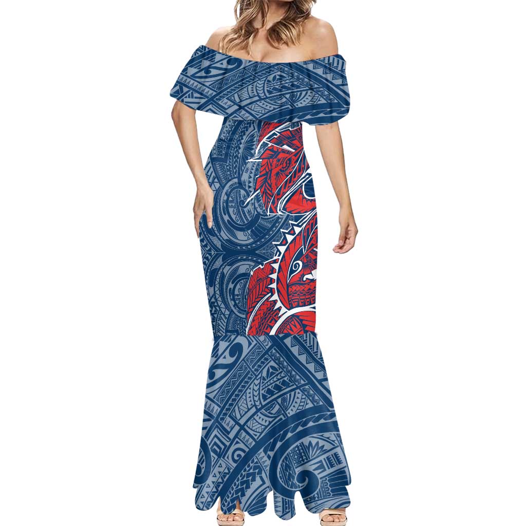 Sydney Roosters Mermaid Dress Polynesian Tribal Tattoo Pacific Sport Art