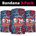 Sydney Roosters Neck Gaiter Polynesian Tribal Tattoo Pacific Sport Art