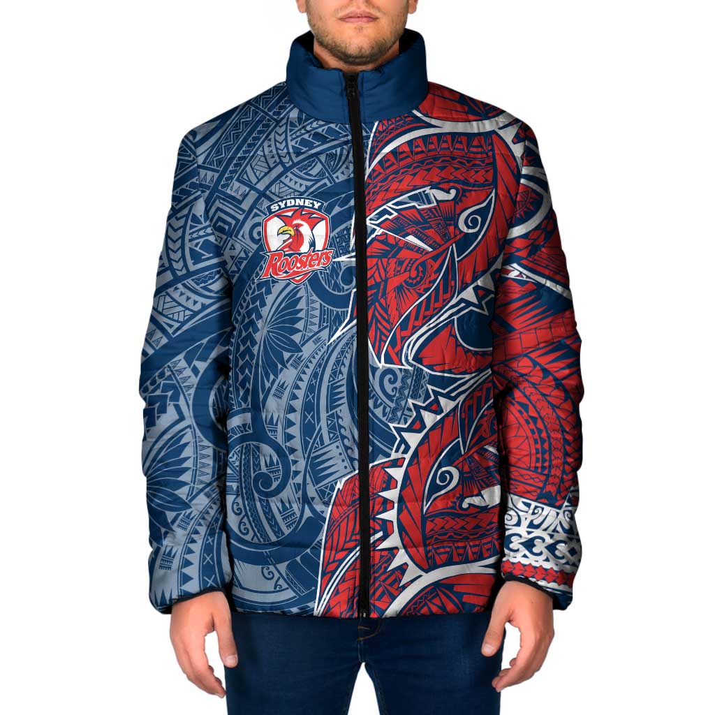 Sydney Roosters Padded Jacket Polynesian Tribal Tattoo Pacific Sport Art