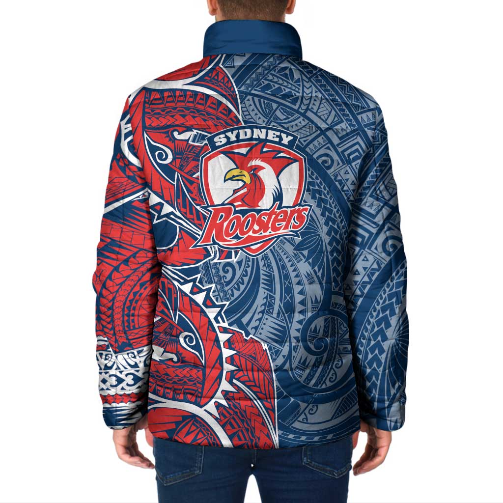 Sydney Roosters Padded Jacket Polynesian Tribal Tattoo Pacific Sport Art