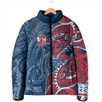 Sydney Roosters Padded Jacket Polynesian Tribal Tattoo Pacific Sport Art