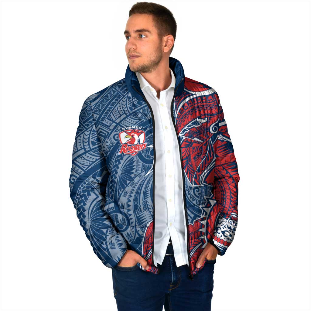Sydney Roosters Padded Jacket Polynesian Tribal Tattoo Pacific Sport Art