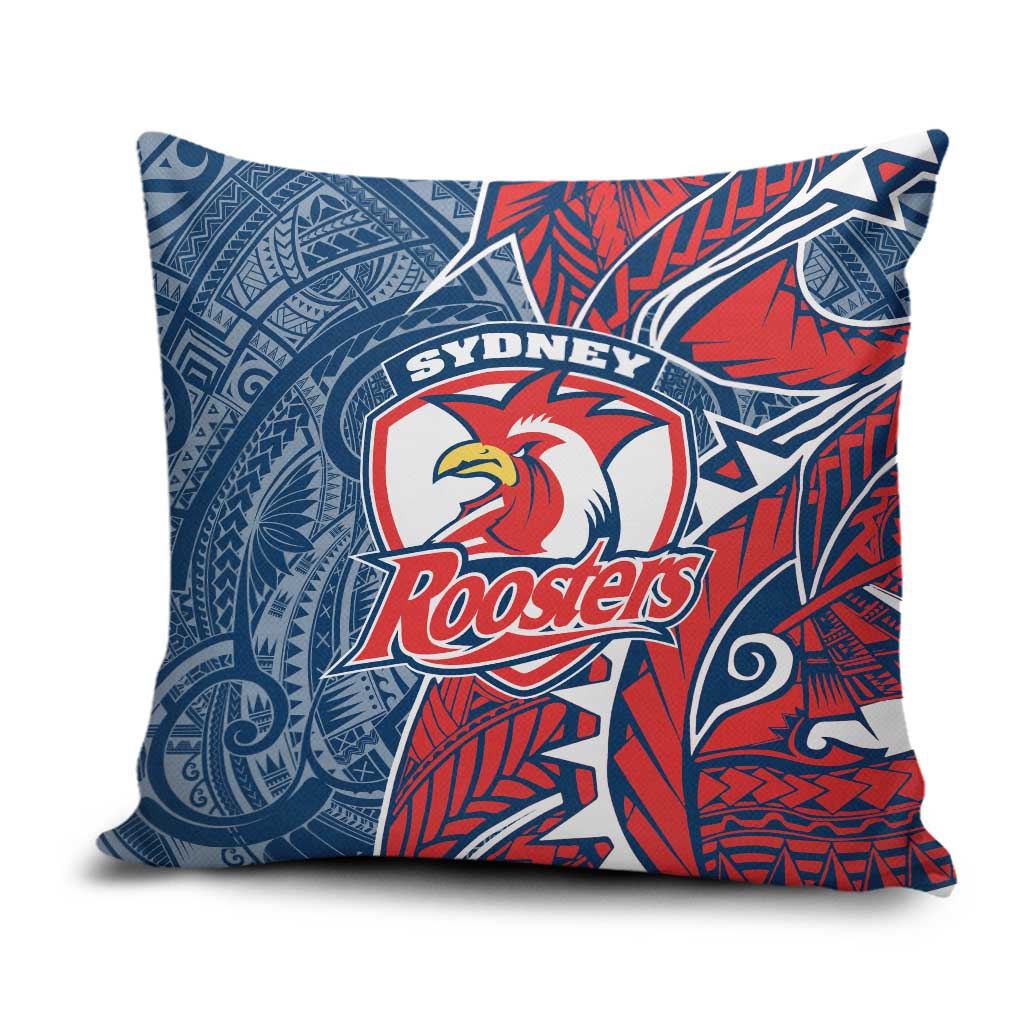 Sydney Roosters Pillow Cover Polynesian Tribal Tattoo Pacific Sport Art