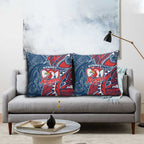 Sydney Roosters Pillow Cover Polynesian Tribal Tattoo Pacific Sport Art